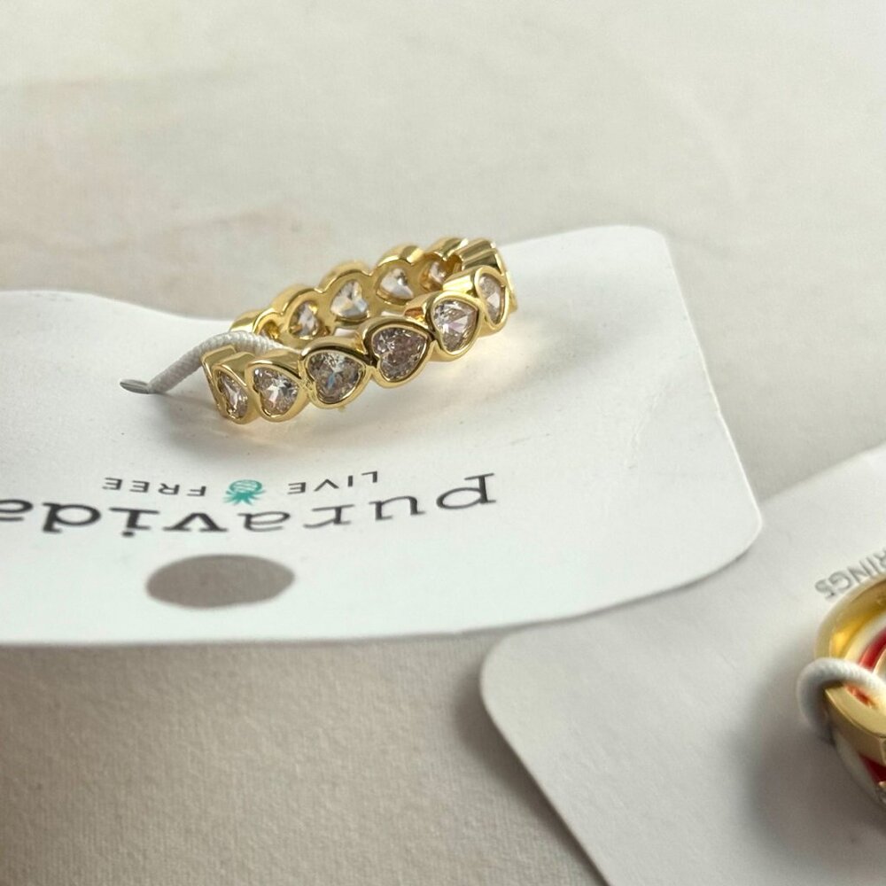 Stackable rings by Puravida. NWOT. On cards. All size 8 - Picture 4 of 6